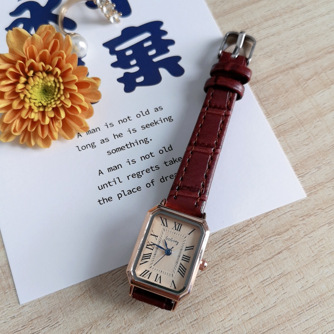 Quiet Luxury Watch - 손목시계 시계 Часы 헬로키티 Fashion Rectangle