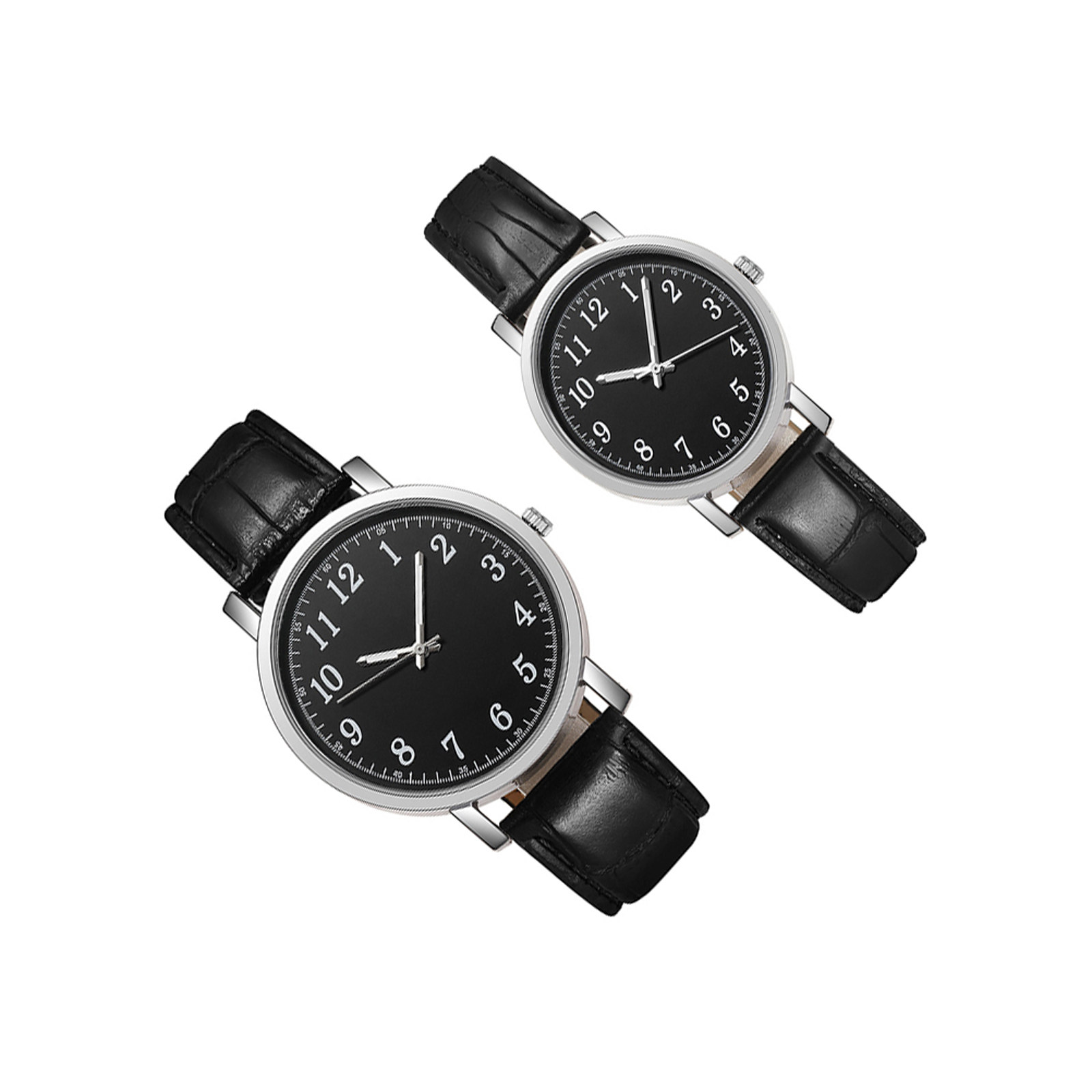 Luxury Watch White - 2Pcs Male Female Watches Set Classic