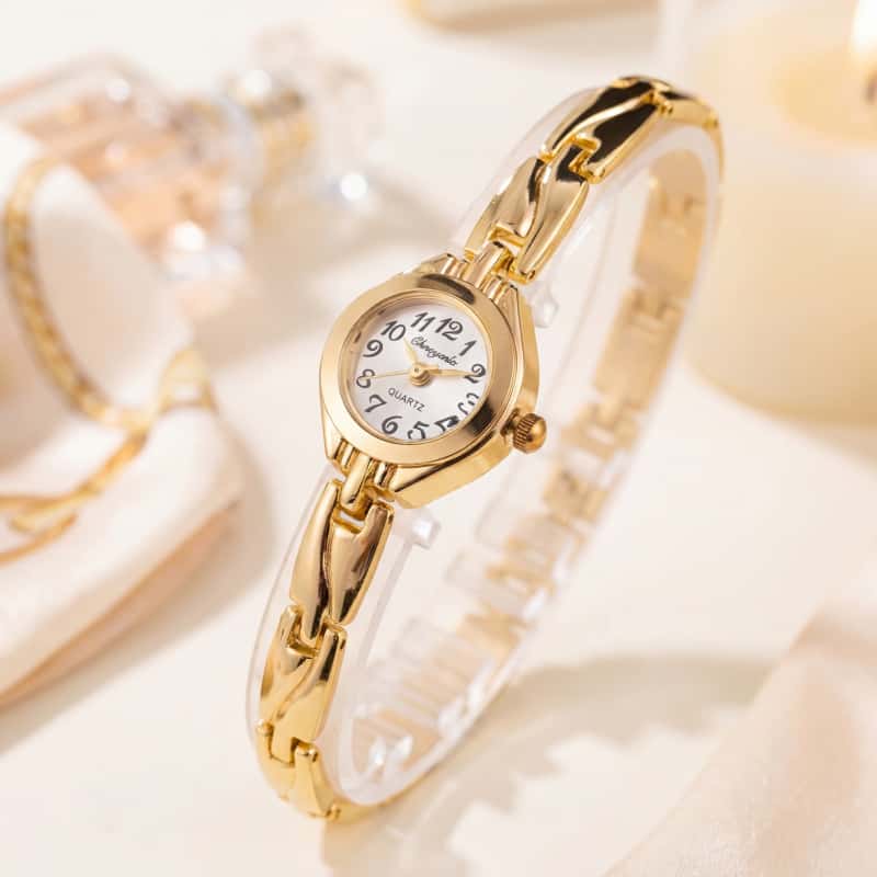 Quiet Luxury Watch - Fashion Women Quartz Bracelet Watch Retro