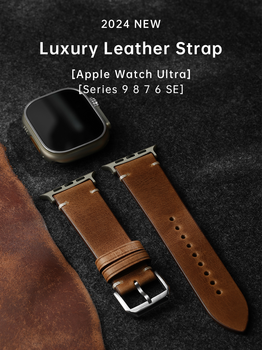 Luxury Watch Apple Bands - Luxury Leather Watch Strap for Apple