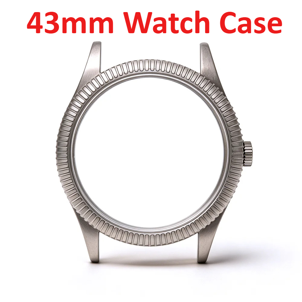 Automatic Pilot Watch - 43mm Titanium Alloy Gray Watch Case
