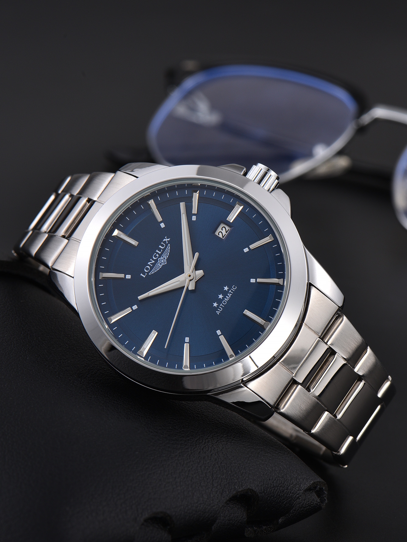 Automatic Pilot Watch - Men automatic watch business date mechanical