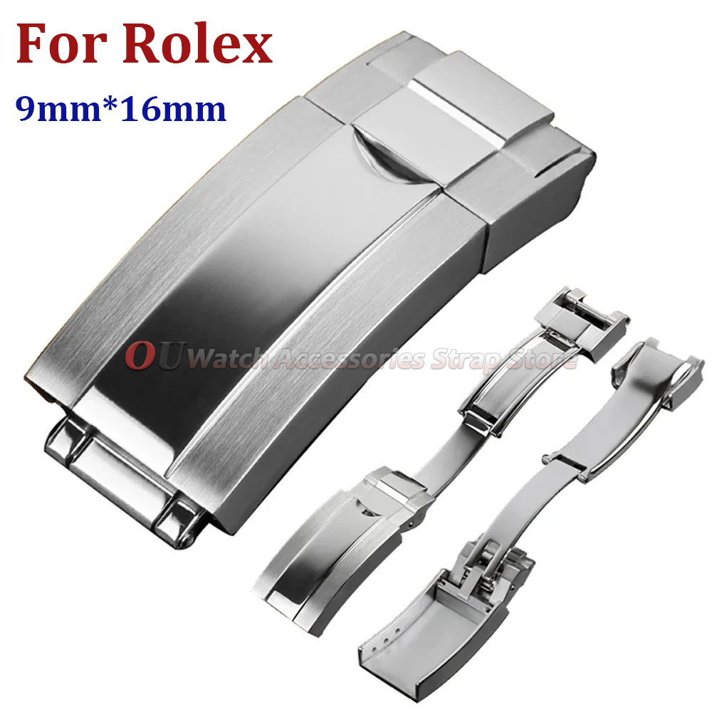 Quiet Luxury Watch - 9mmx16mm Stainless Steel Deployment Clasp for