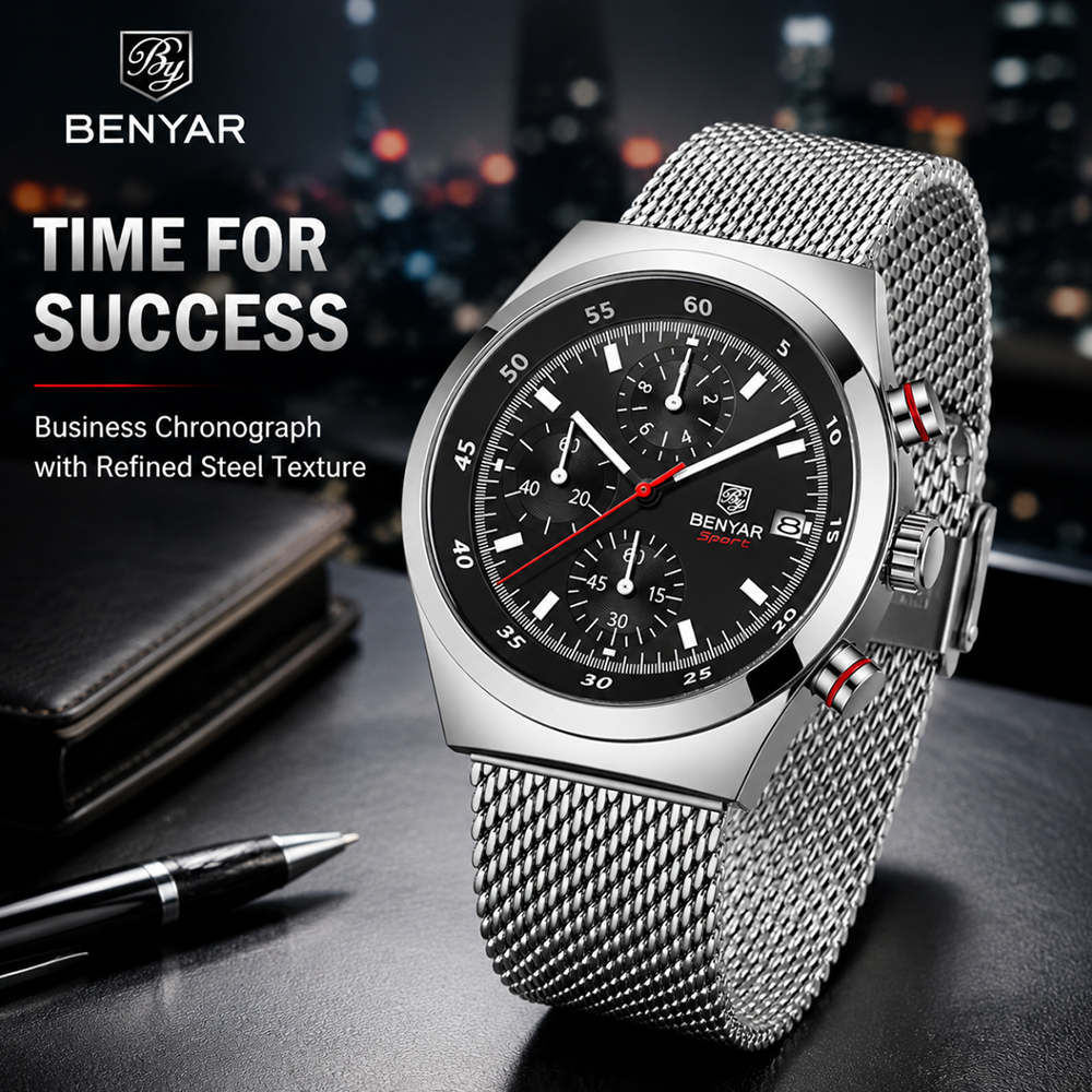 Luxury Watch Straps - BENYAR Top Luxury Brand Men's Business
