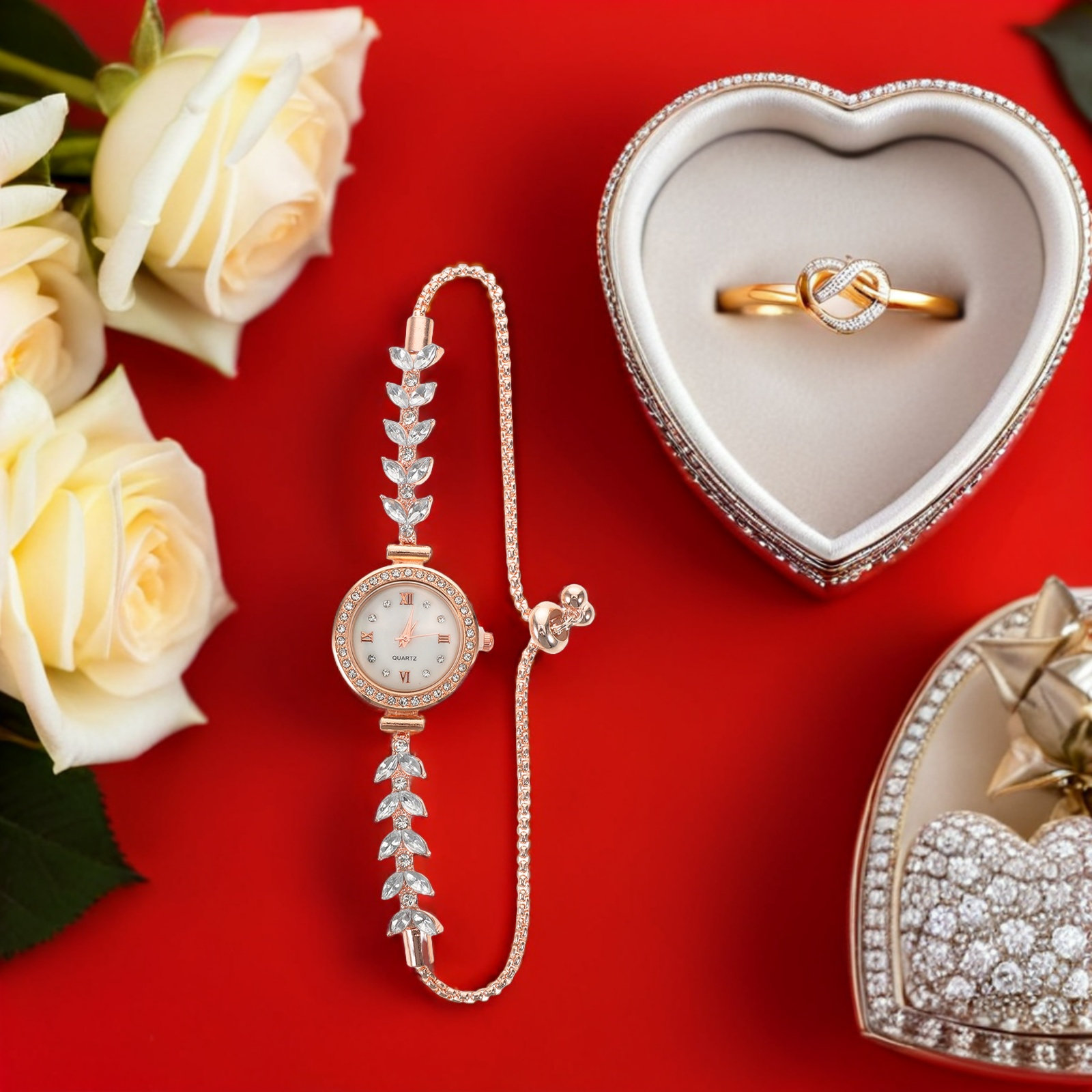 Luxury Rhinestone Watch for Wo - Luxury Watch White recensione e prezzo