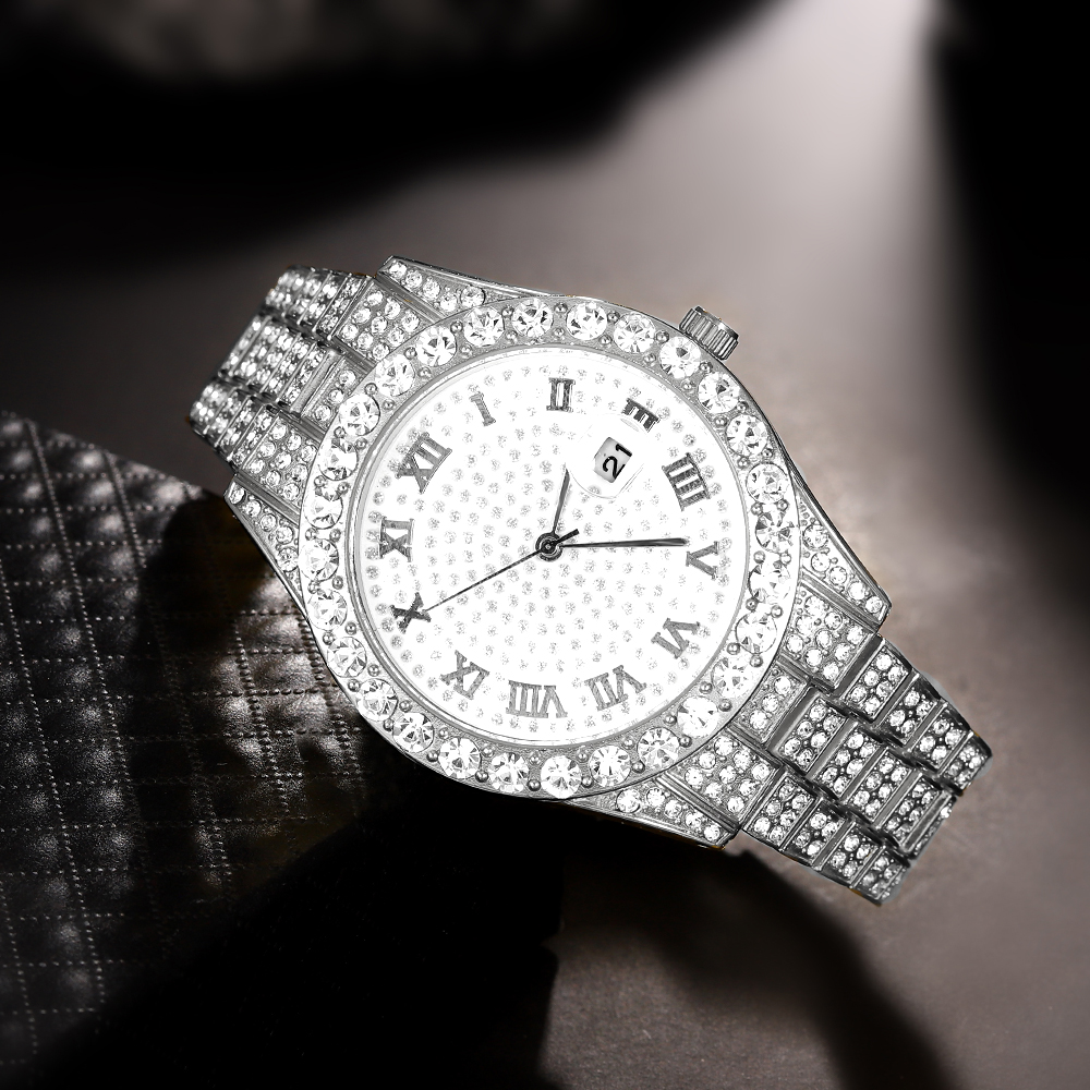1 Hip-hop Full Diamond Silver  - Luxury Watch Market recensione e prezzo