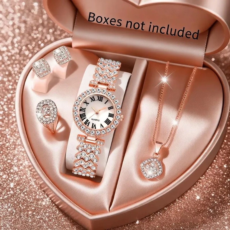5PCS Luxury Rhinestone Women's - Luxury Watch Kit recensione e prezzo