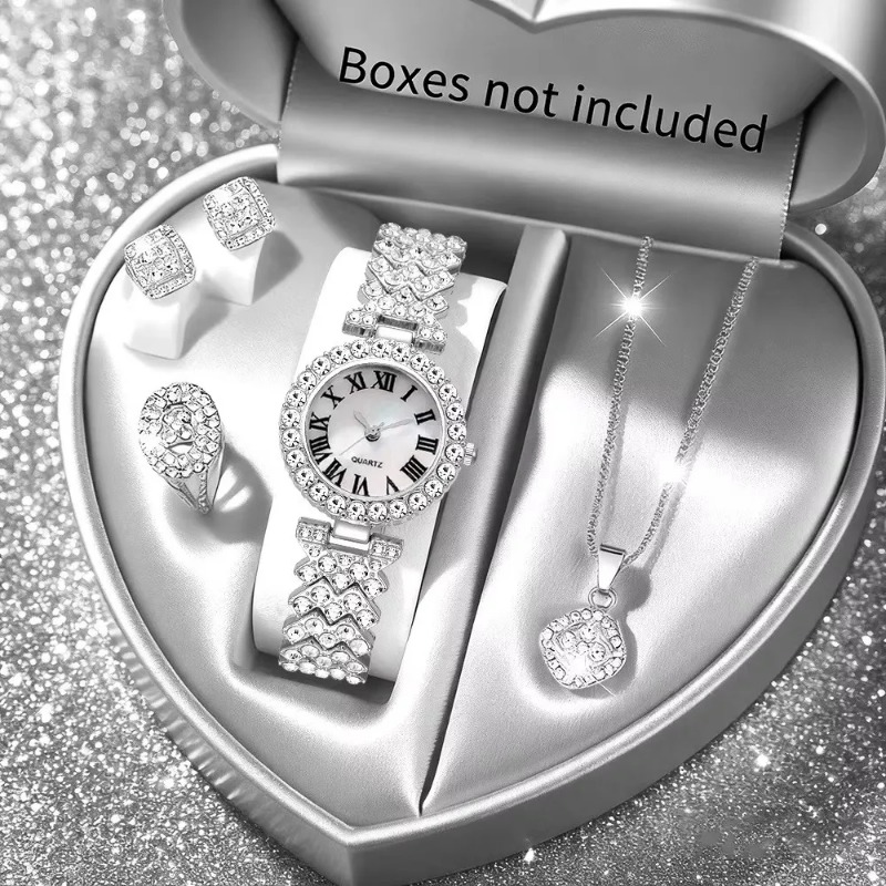 5PCS Luxury Rhinestone Women's - Luxury Watch Kit recensione e prezzo
