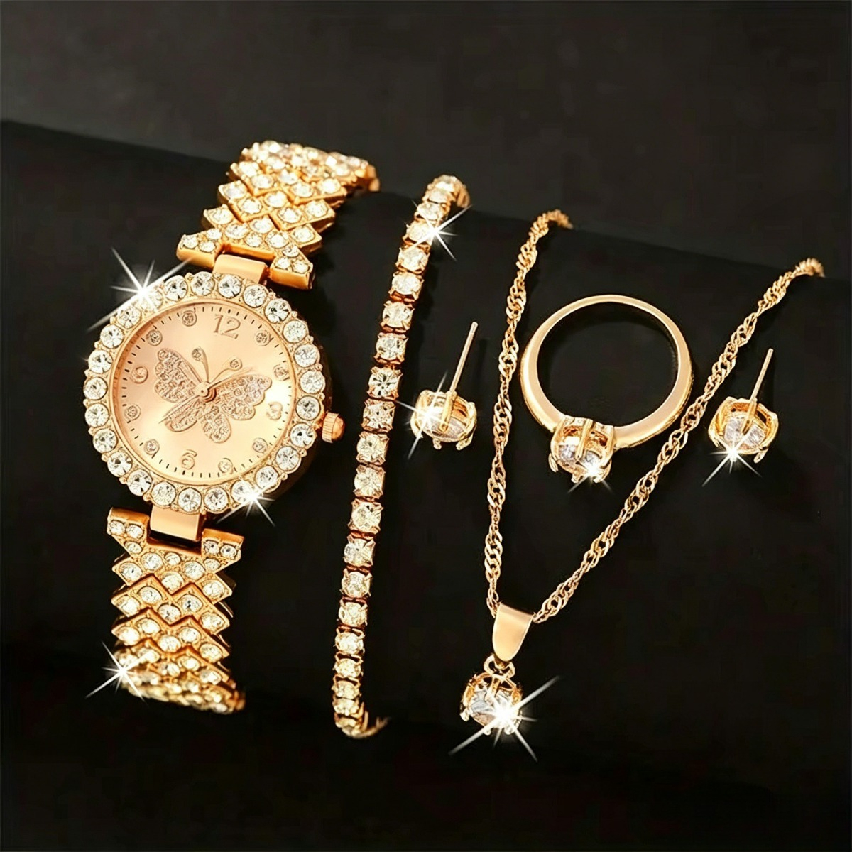 6PCS/Set Luxury Rhinestone But - Luxury Watch Kit recensione e prezzo