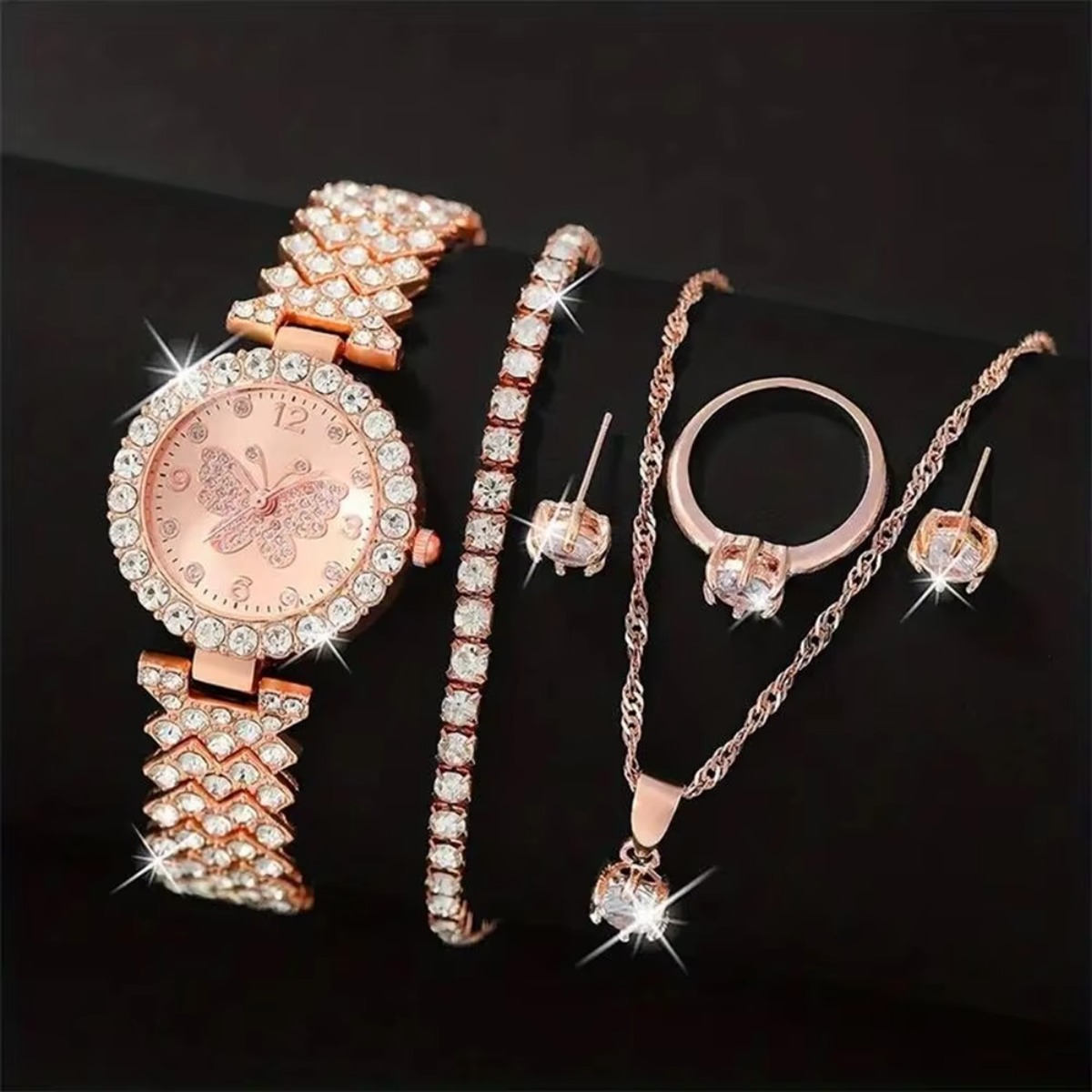 6PCS/Set Luxury Rhinestone But - Luxury Watch Kit recensione e prezzo