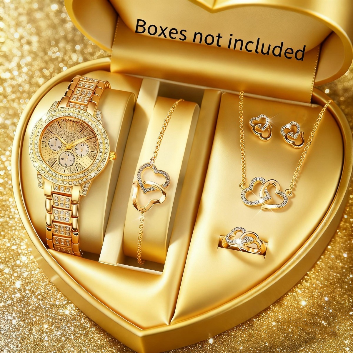 6PCS Luxury Rhinestone Women W - Luxury Watch Kit recensione e prezzo
