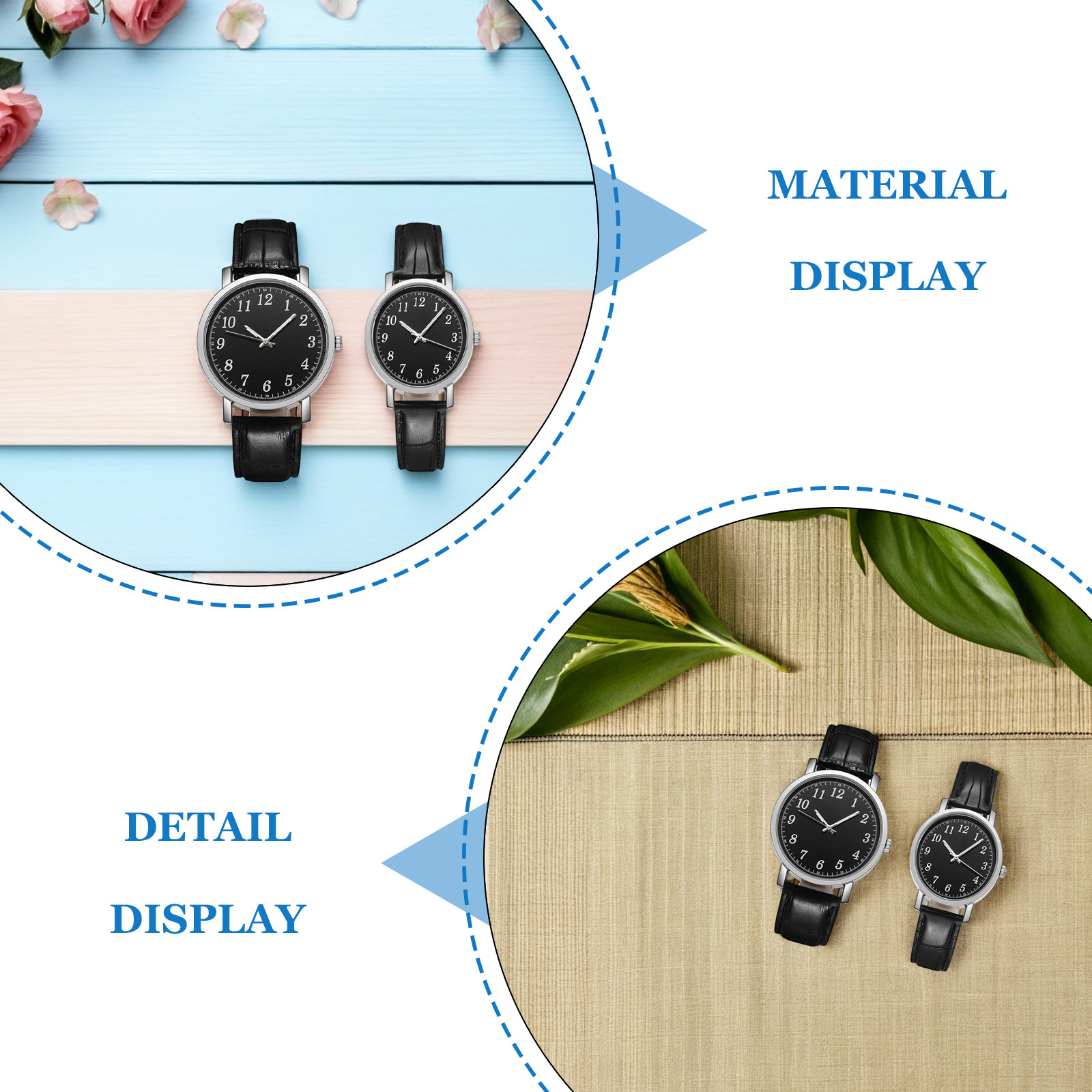 2Pcs Male Female Watches Set C - Luxury Watch White recensione e prezzo