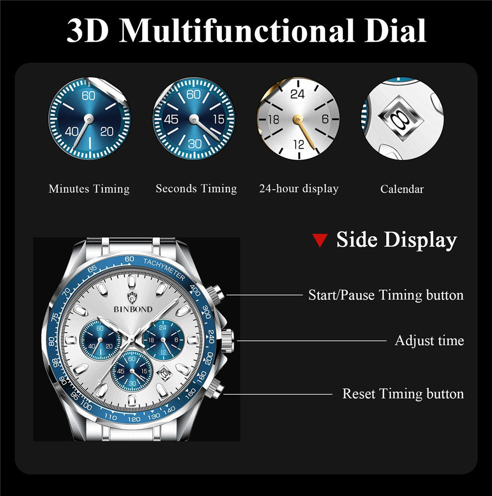 Sports New Men Chornograph Wat - Luxury Watch Investment recensione e prezzo