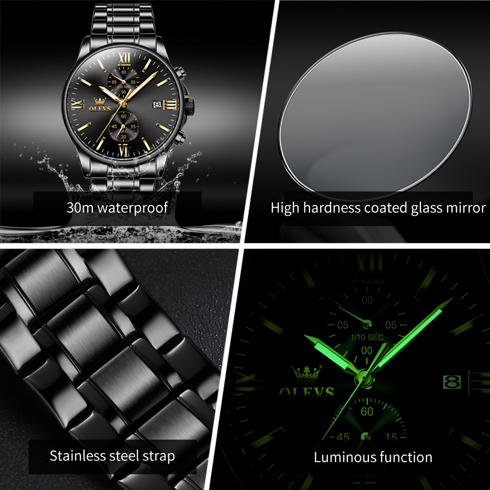 OLEVS 2886 Classic Black Quart - Luxury Watch Investment recensione e prezzo