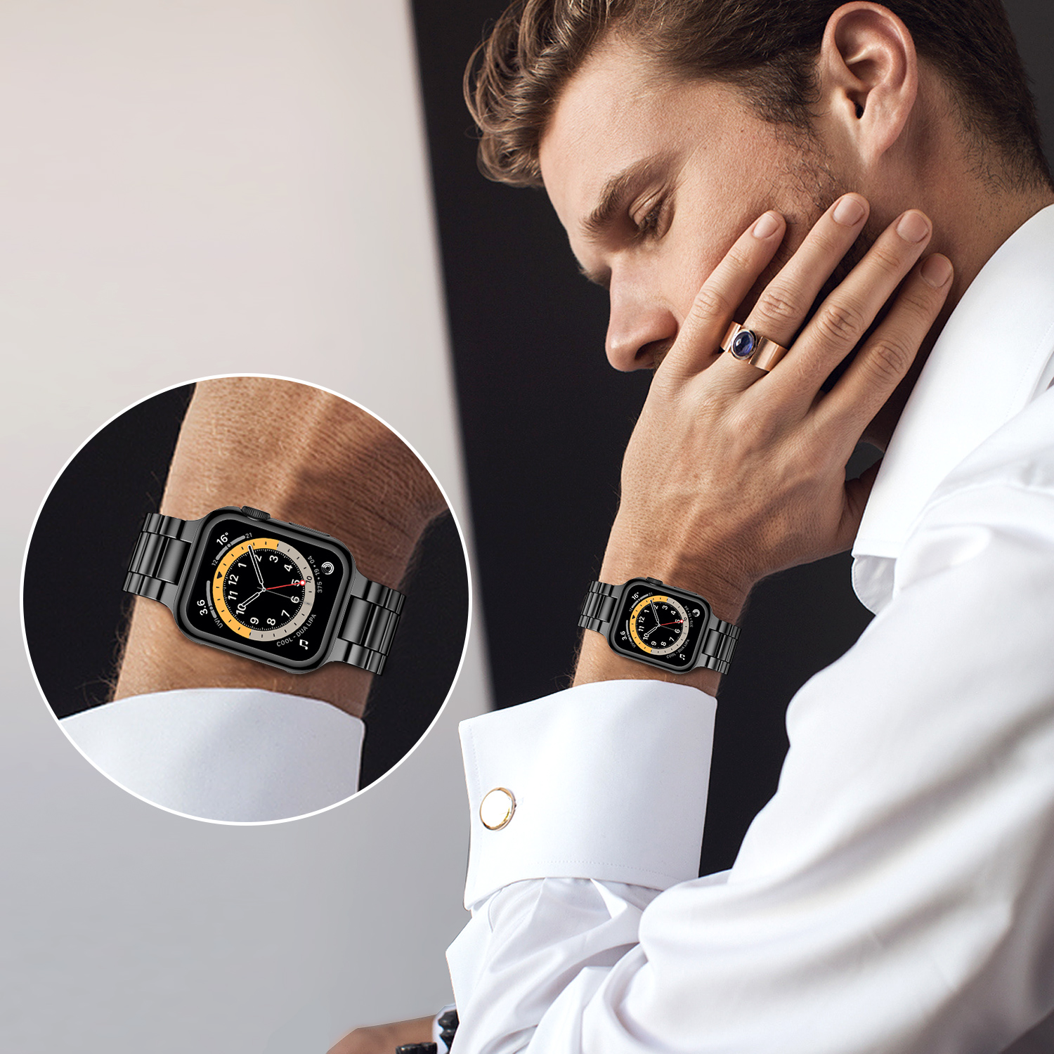Stainless Steel Strap For Appl - Luxury Watch Apple Bands recensione e prezzo