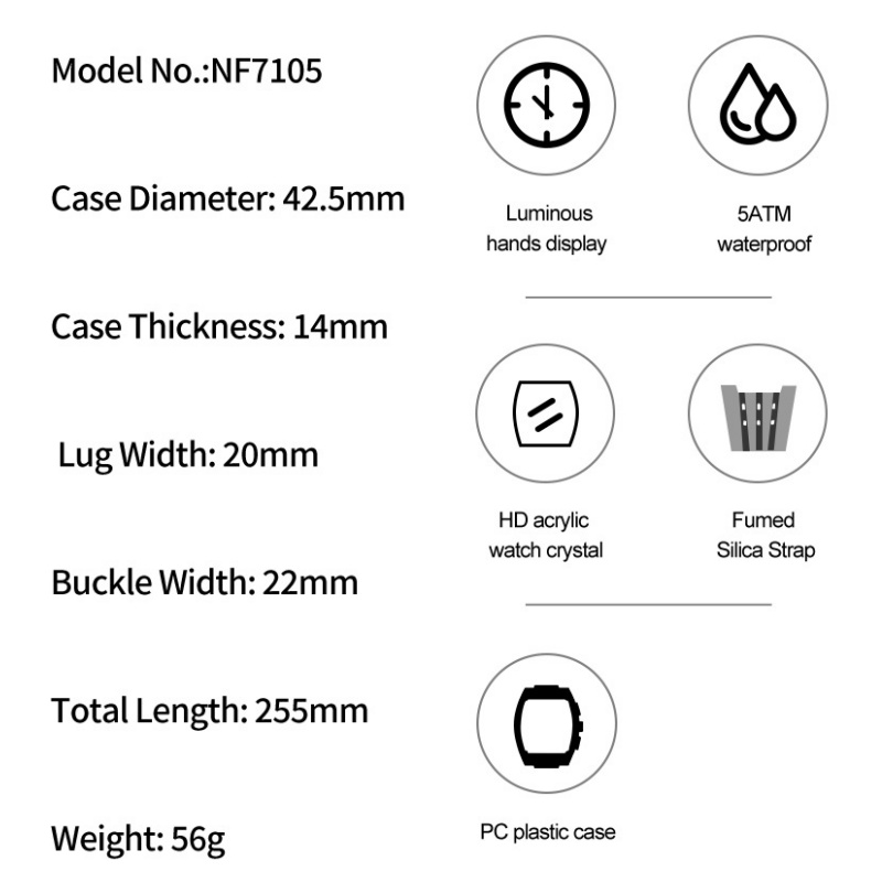 NAVIFORCE Man's Watch 5ATM Wat - Luxury Watch Box recensione e prezzo