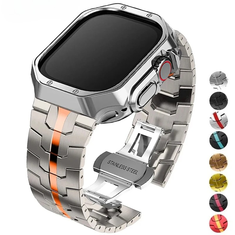 Luxury Strap+Case For Apple Wa - Luxury Watch Apple Bands recensione e prezzo