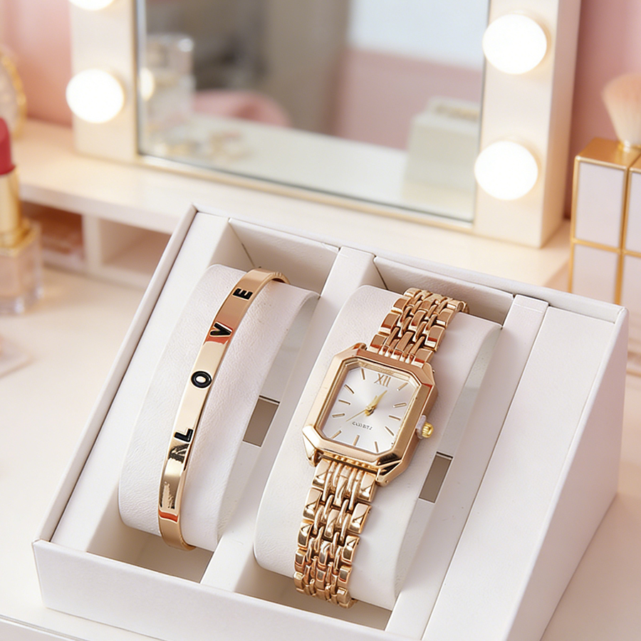 2PCS/set Luxury Women's Quartz - Luxury Watch Kit recensione e prezzo
