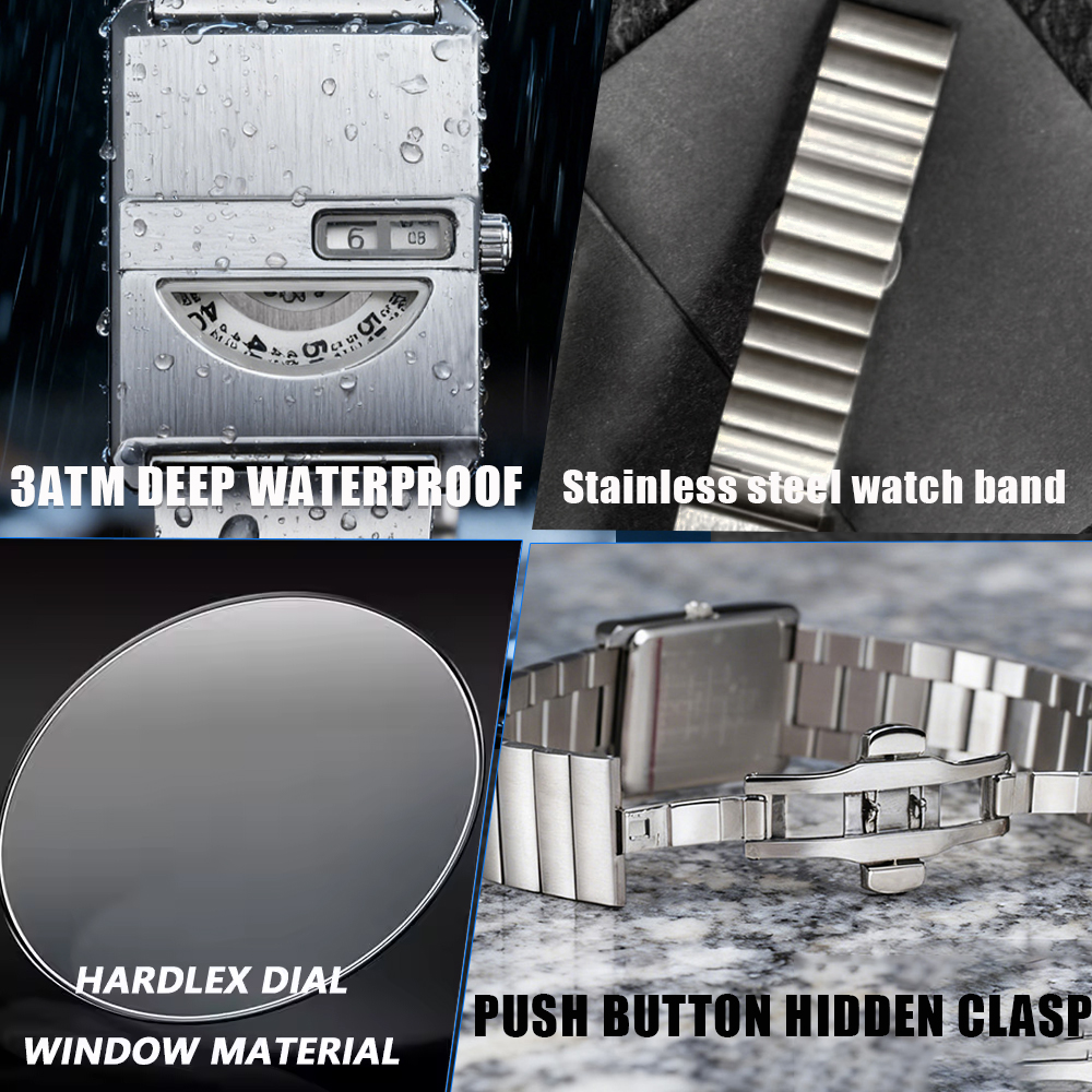 Men's Bracelet Watches Square  - Luxury Watch Market recensione e prezzo