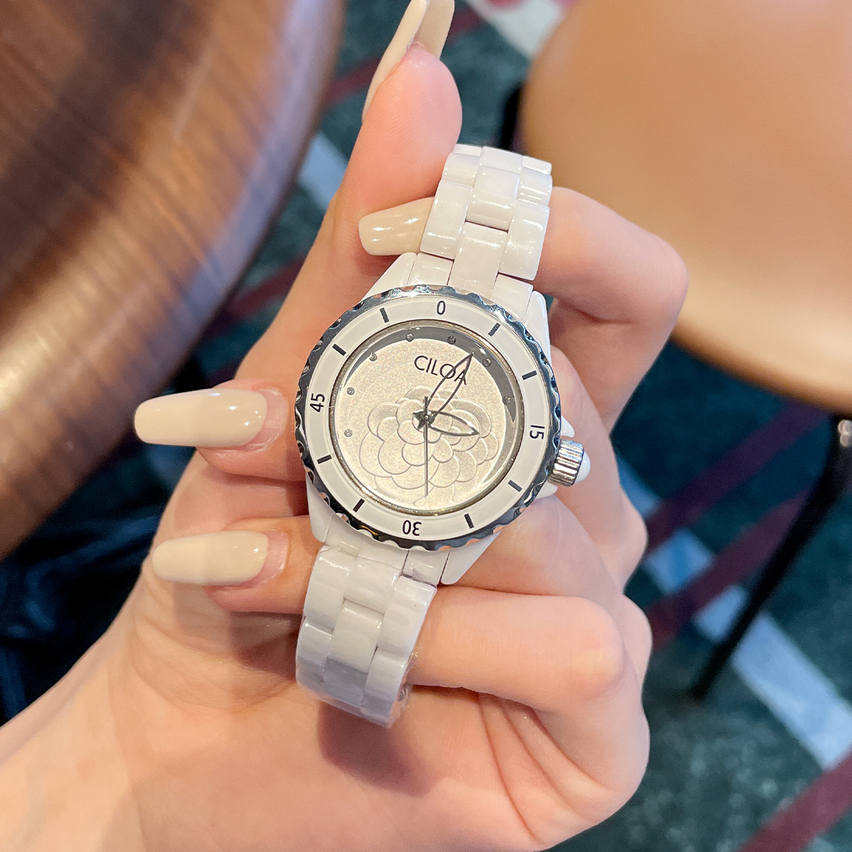 Camellia watch 2025 new women' - Luxury Watch White recensione e prezzo