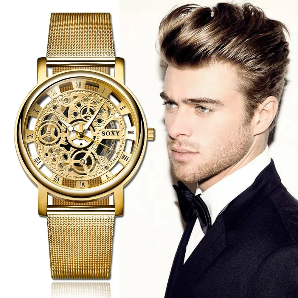 Luxury Skeleton Men Watch Wome - Luxury Watch Nz recensione e prezzo