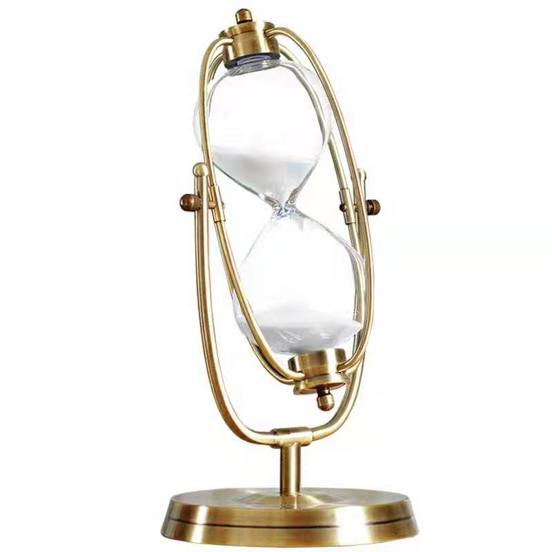 Glass Hourglass Ornament Golde - Table Watch Luxury recensione e prezzo