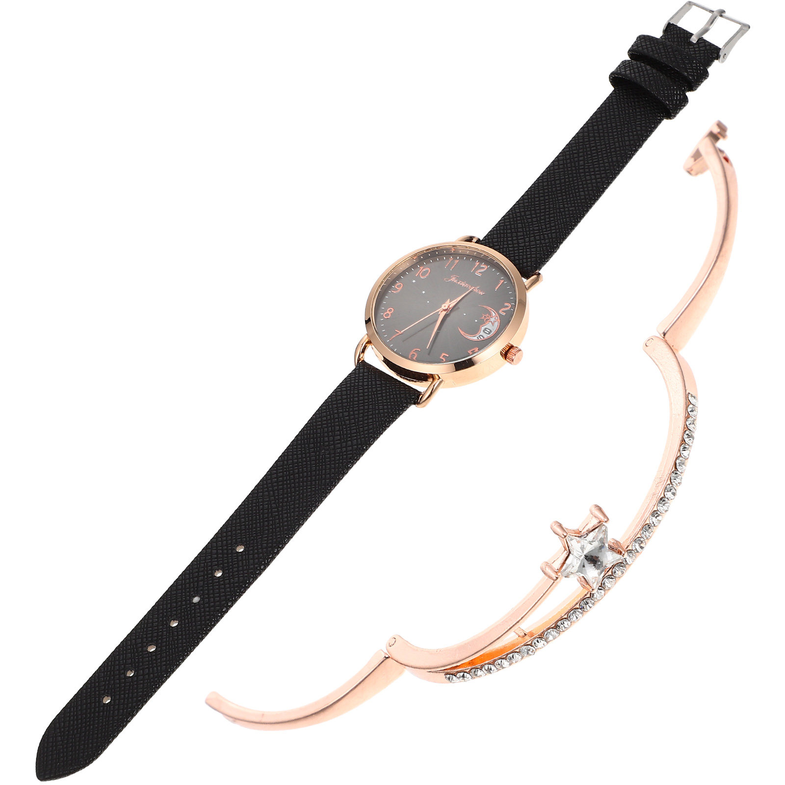 1Set Elegant Star Moon Women W - Luxury Watch White recensione e prezzo
