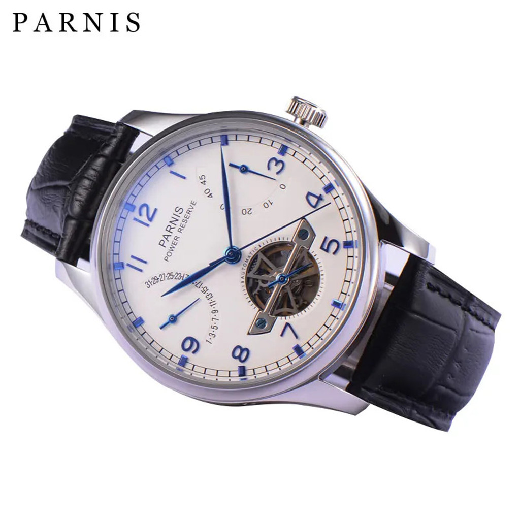 Parnis 43mm Luxury Power Reser - Luxury Watch White recensione e prezzo