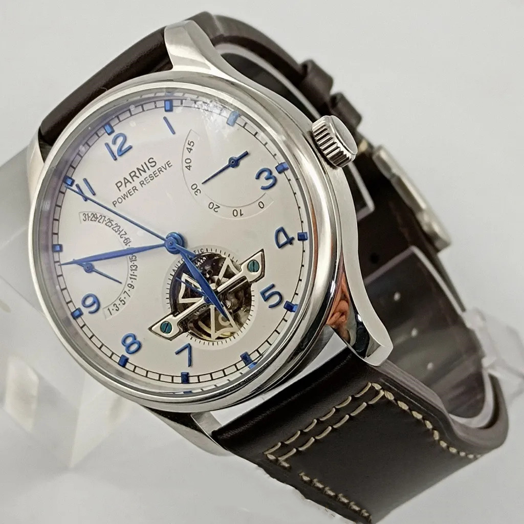 Parnis 43mm Luxury Power Reser - Luxury Watch White recensione e prezzo