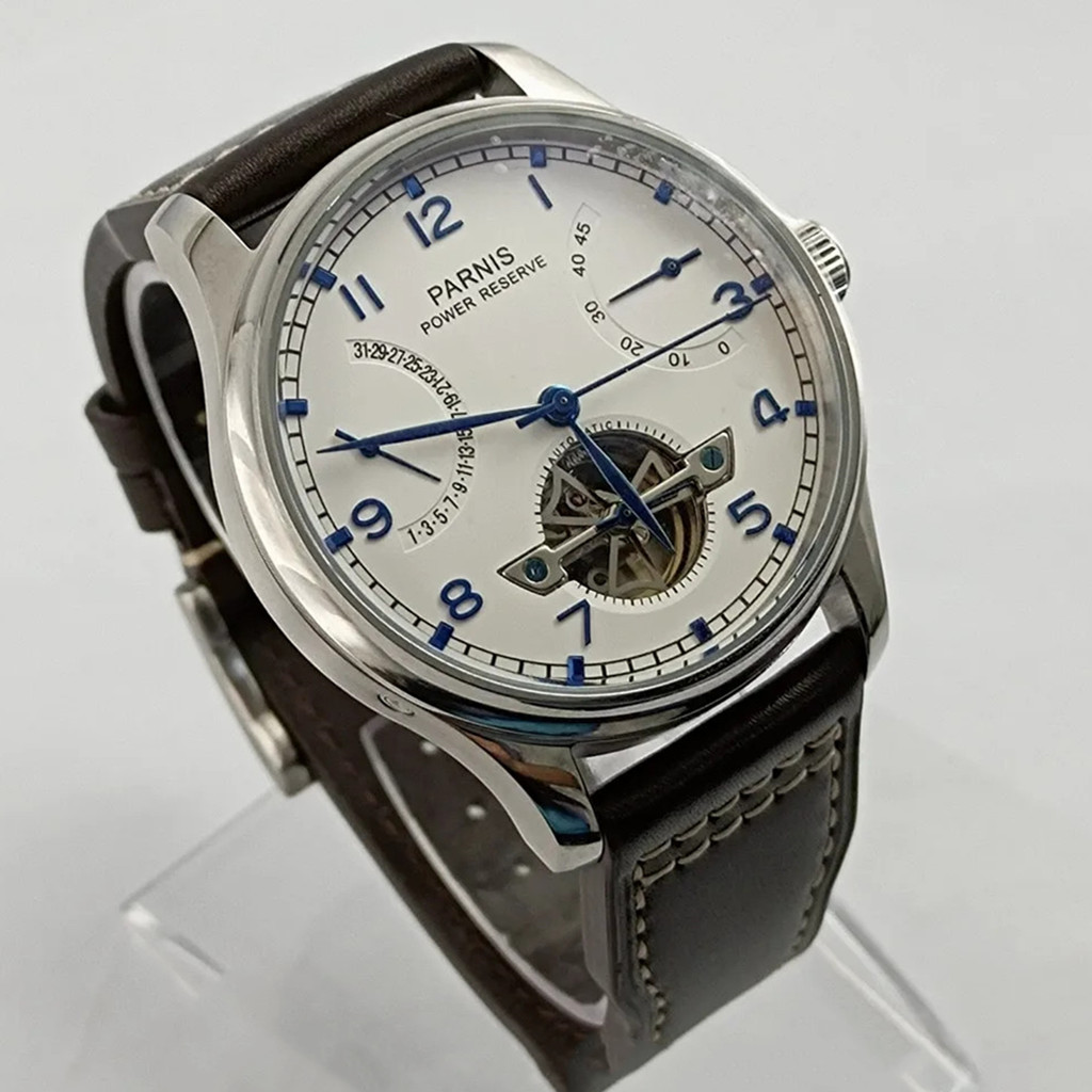 Parnis 43mm Luxury Power Reser - Luxury Watch White recensione e prezzo
