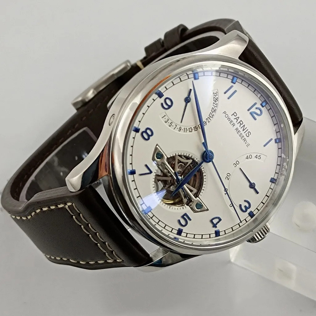 Parnis 43mm Luxury Power Reser - Luxury Watch White recensione e prezzo