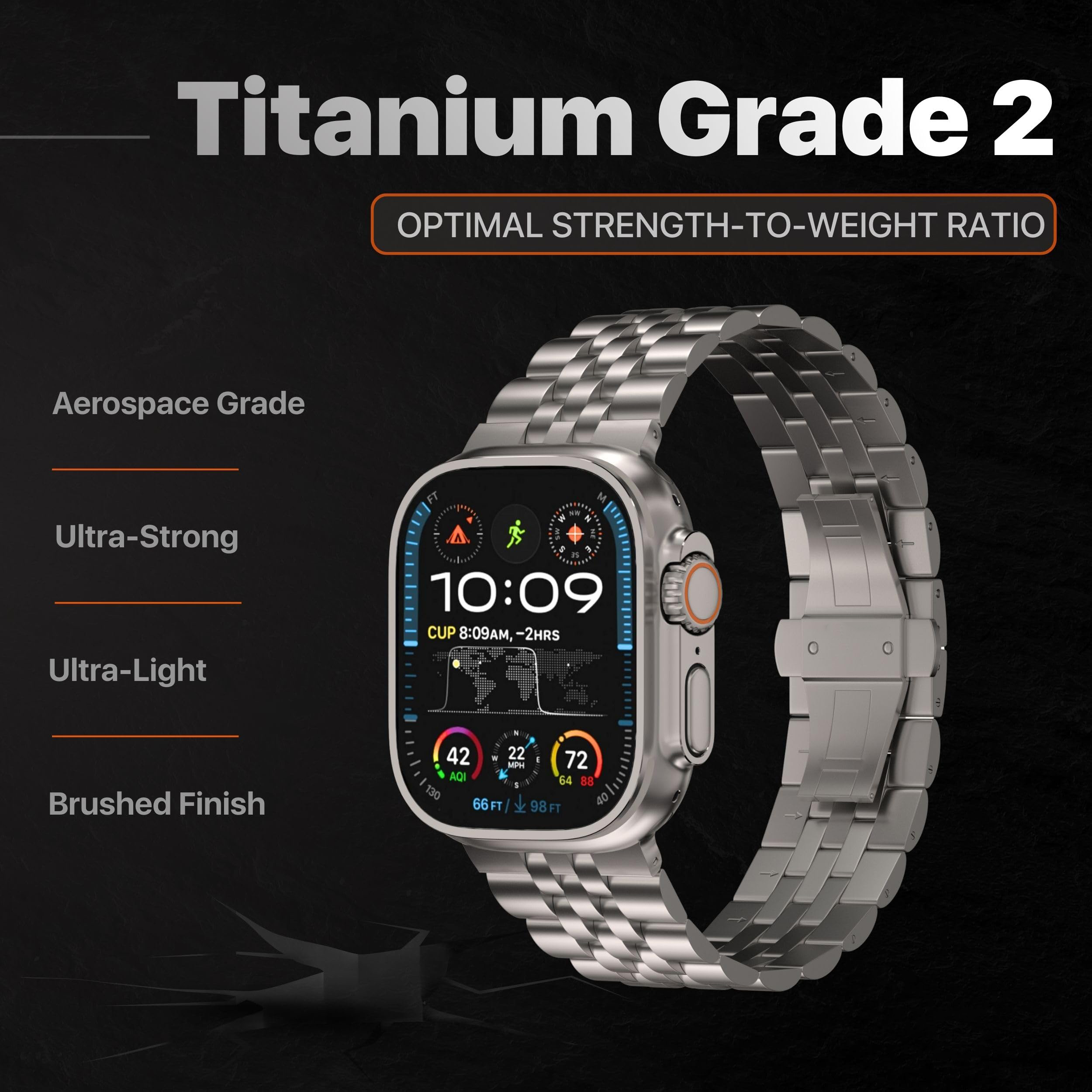 Luxury Titanium Strap for Appl - Luxury Watch Apple Bands recensione e prezzo