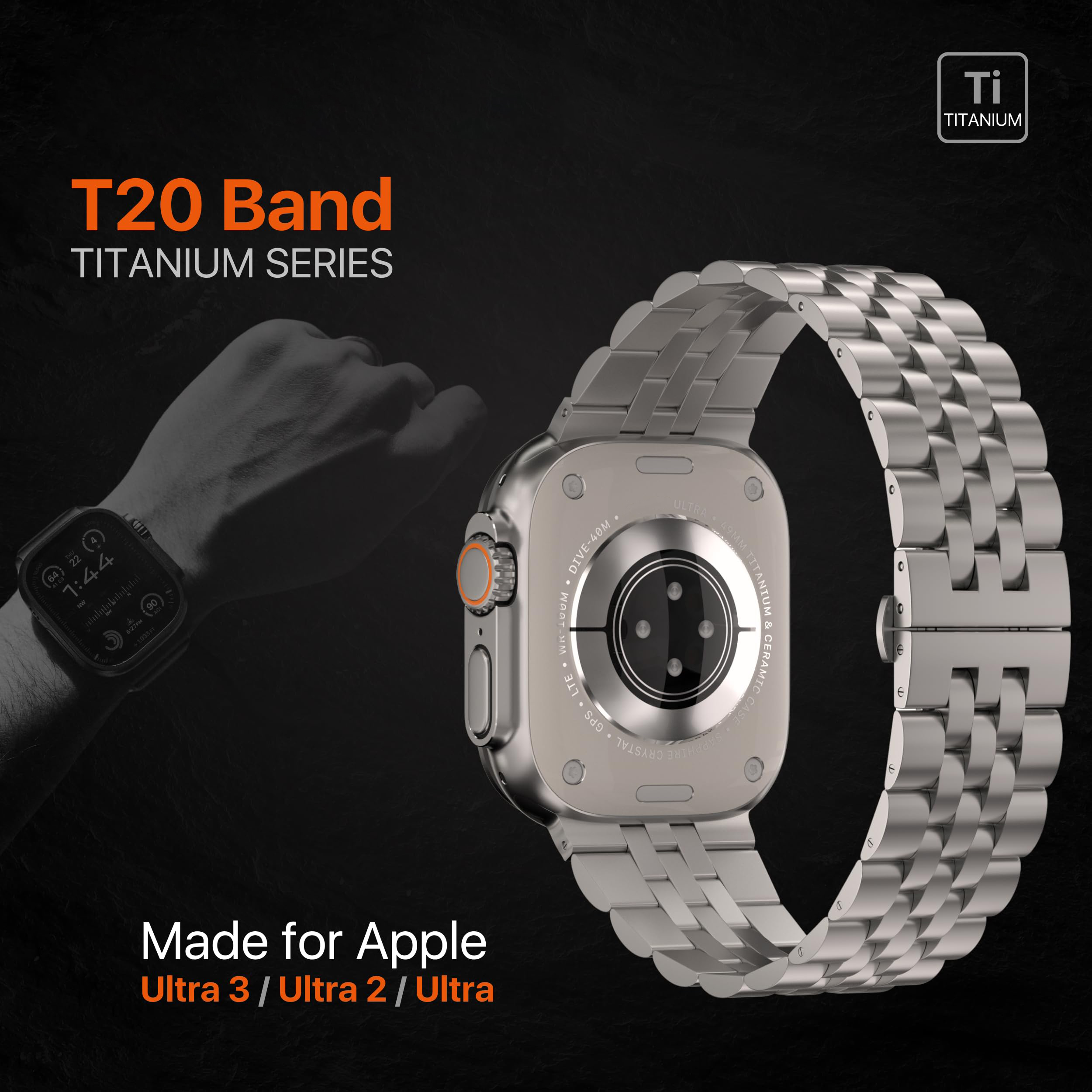 Luxury Titanium Strap for Appl - Luxury Watch Apple Bands recensione e prezzo