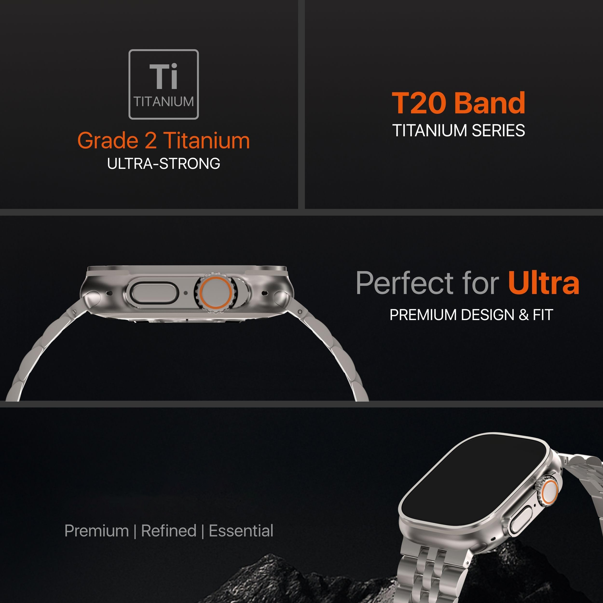 Luxury Titanium Strap for Appl - Luxury Watch Apple Bands recensione e prezzo