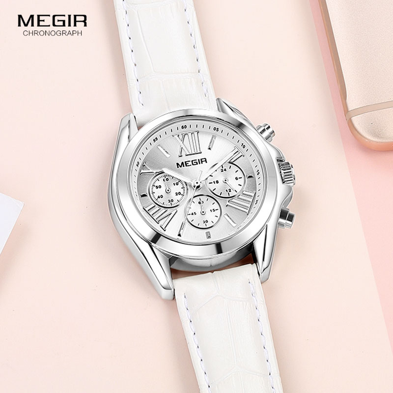 MEGIR2019 New Luxury Leather W - Luxury Watch White recensione e prezzo