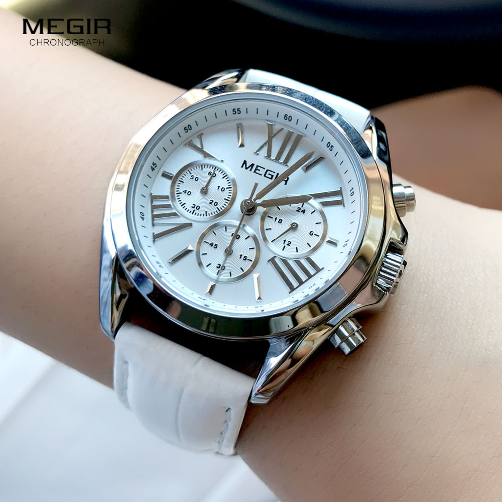 MEGIR2019 New Luxury Leather W - Luxury Watch White recensione e prezzo