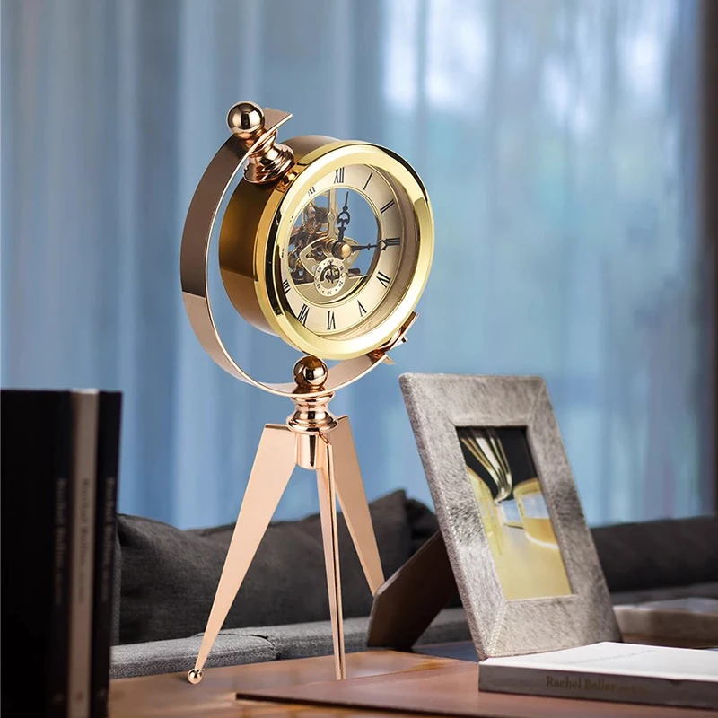 Gold Table Clock Luxury Metal  - Table Watch Luxury recensione e prezzo