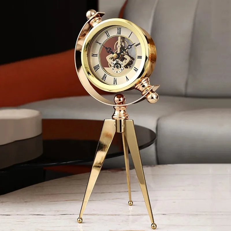 Gold Table Clock Luxury Metal  - Table Watch Luxury recensione e prezzo