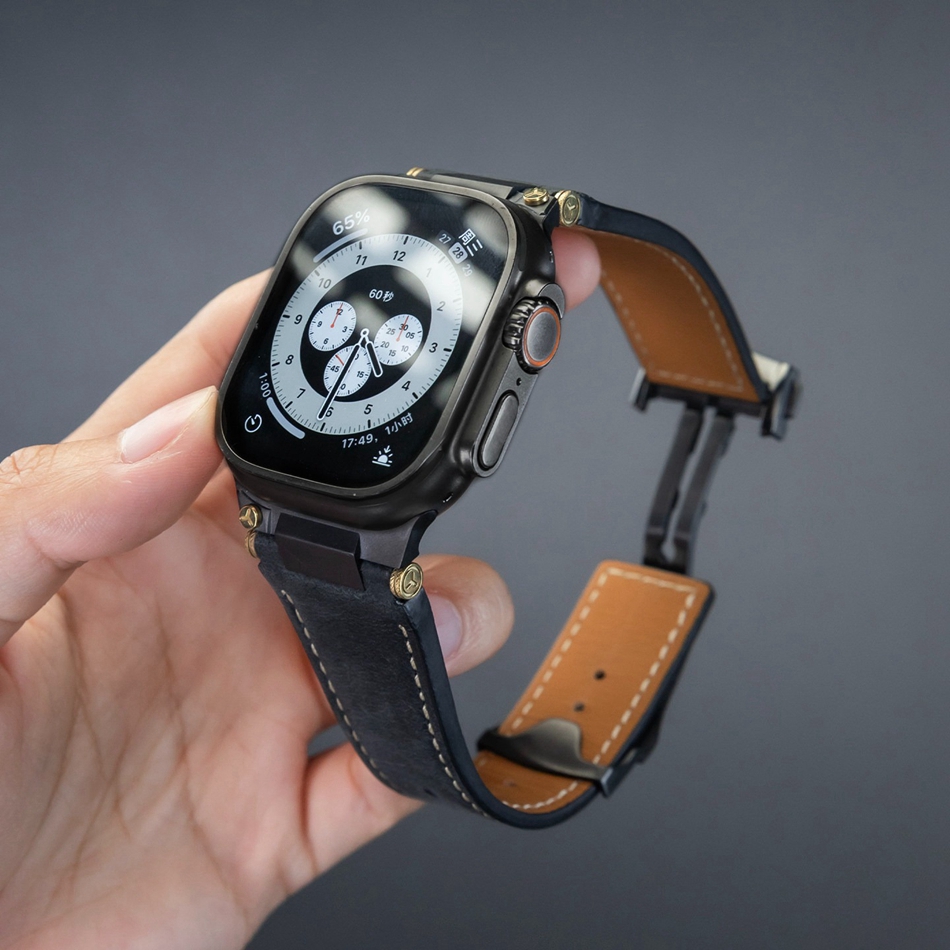Man Leather Band for Apple Wat - Luxury Watch Apple Bands recensione e prezzo