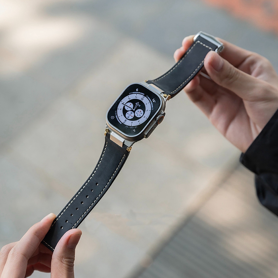 Man Leather Band for Apple Wat - Luxury Watch Apple Bands recensione e prezzo