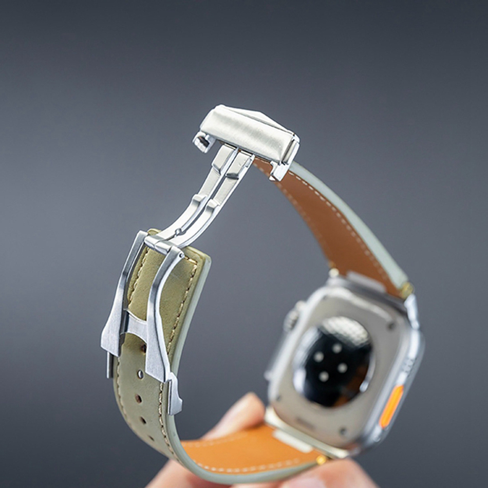 Man Leather Band for Apple Wat - Luxury Watch Apple Bands recensione e prezzo