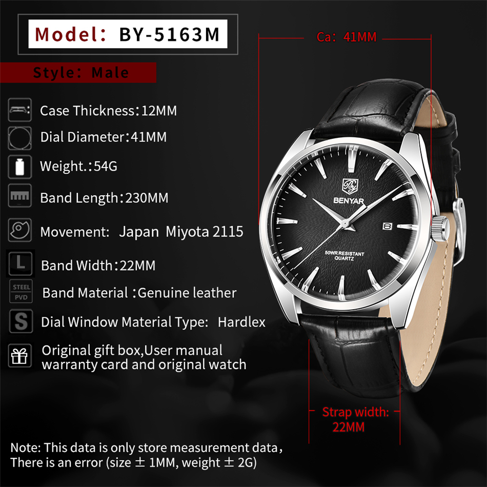 Benyar 5163 Top Brand Luxury M - Luxury Watch Investment recensione e prezzo