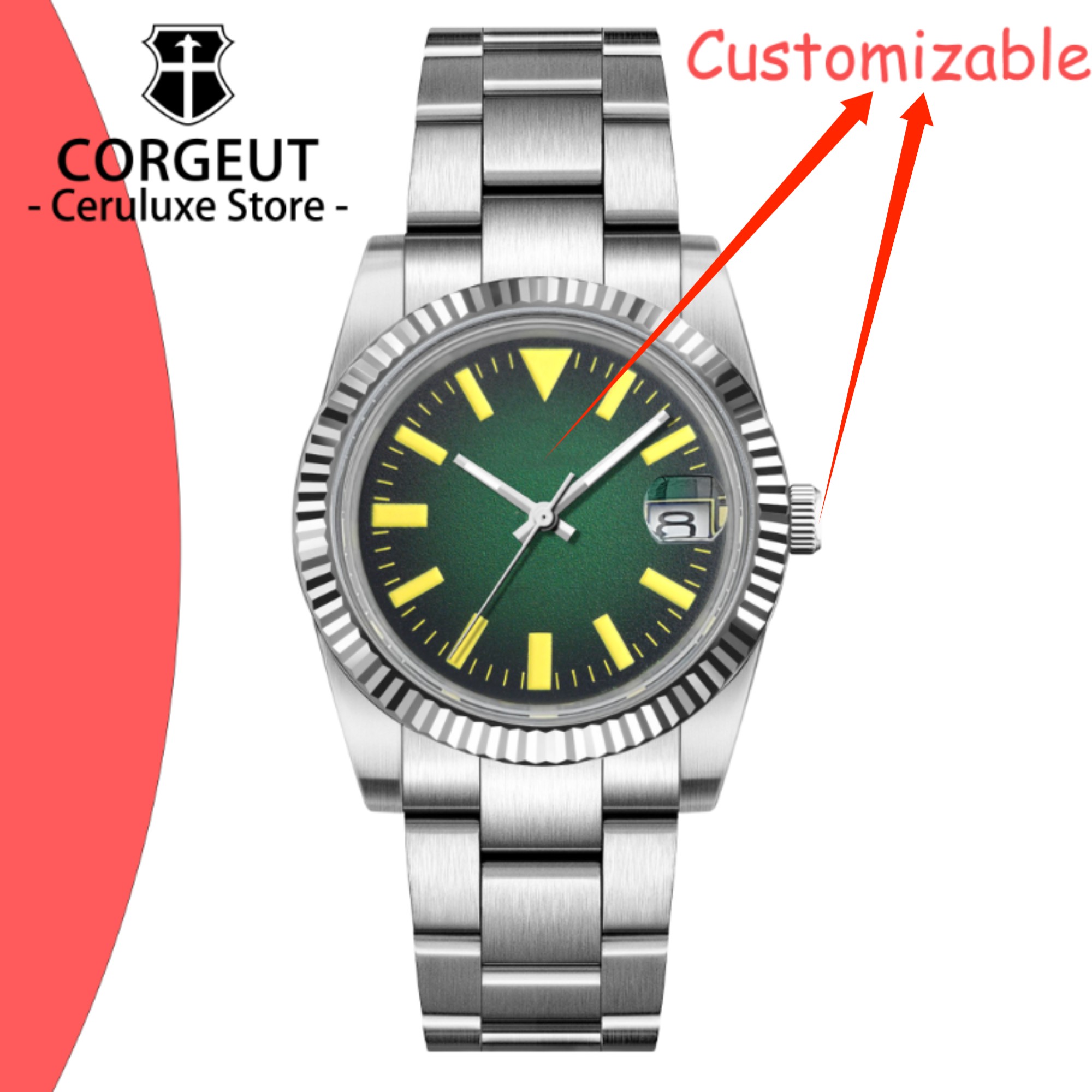 Custom Logo 36/39mm New NH35 A - Luxury Watch Straps recensione e prezzo
