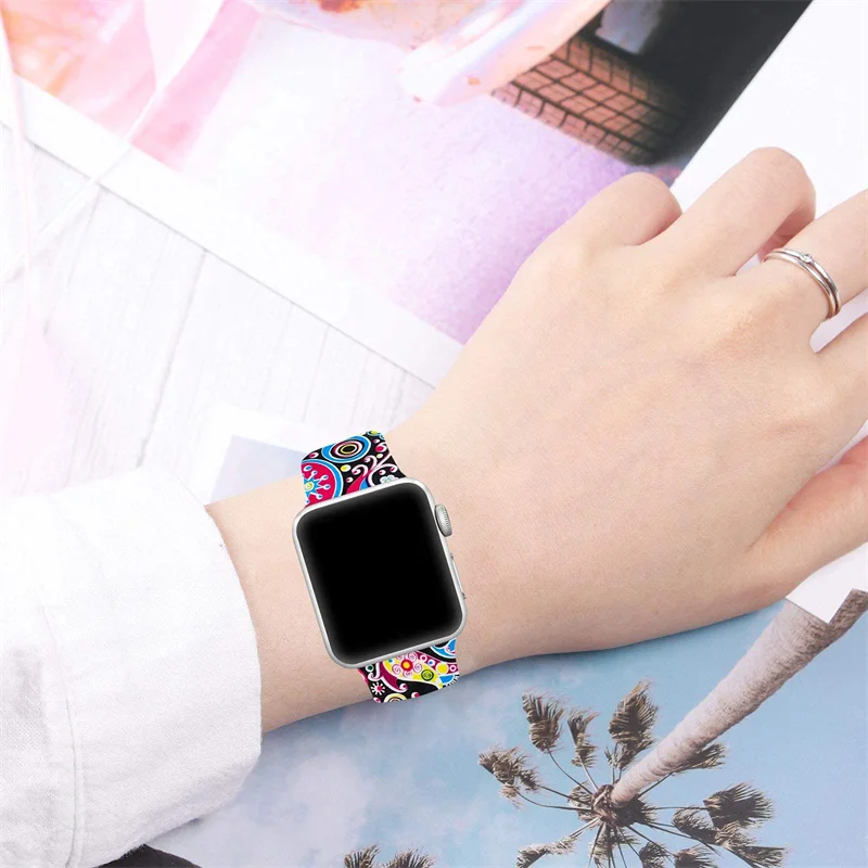 Printed band For apple watch s - Luxury Watch Apple Bands recensione e prezzo