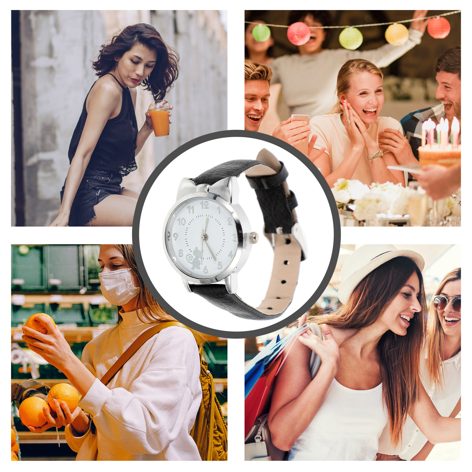 Adorable Kitten Pattern Female - Luxury Watch White recensione e prezzo