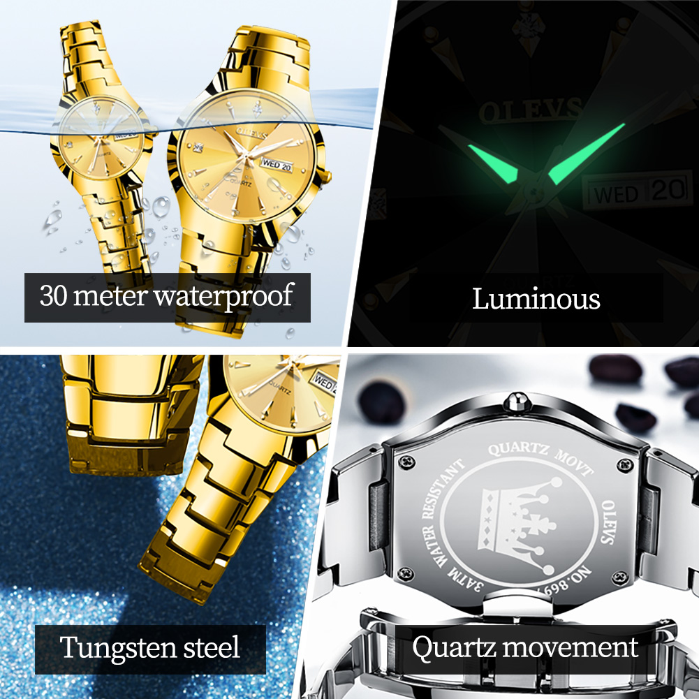 OLEVS TOP Brand Gold Watches f - Luxury Watch Investment recensione e prezzo
