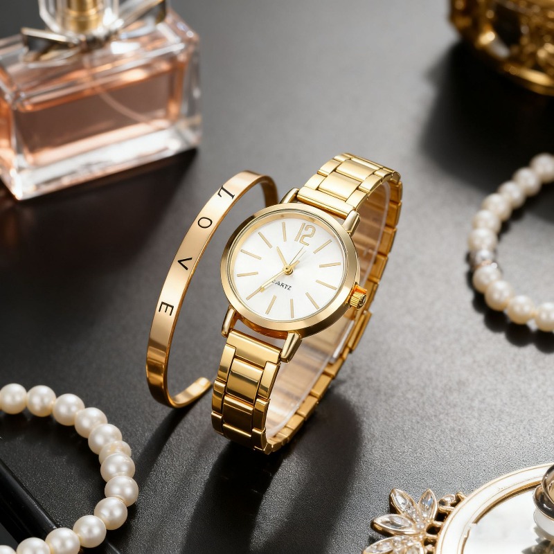 2pcs Set Watch Luxury Women Si - Quiet Luxury Watch recensione e prezzo