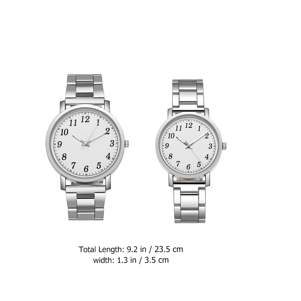 2Pcs Silver Couple Watches Ski - Luxury Watch White recensione e prezzo