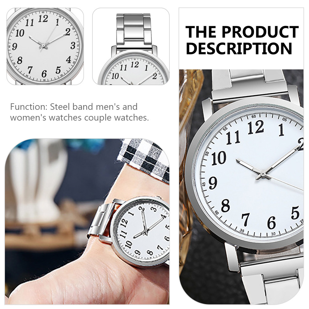 2Pcs Silver Couple Watches Ski - Luxury Watch White recensione e prezzo