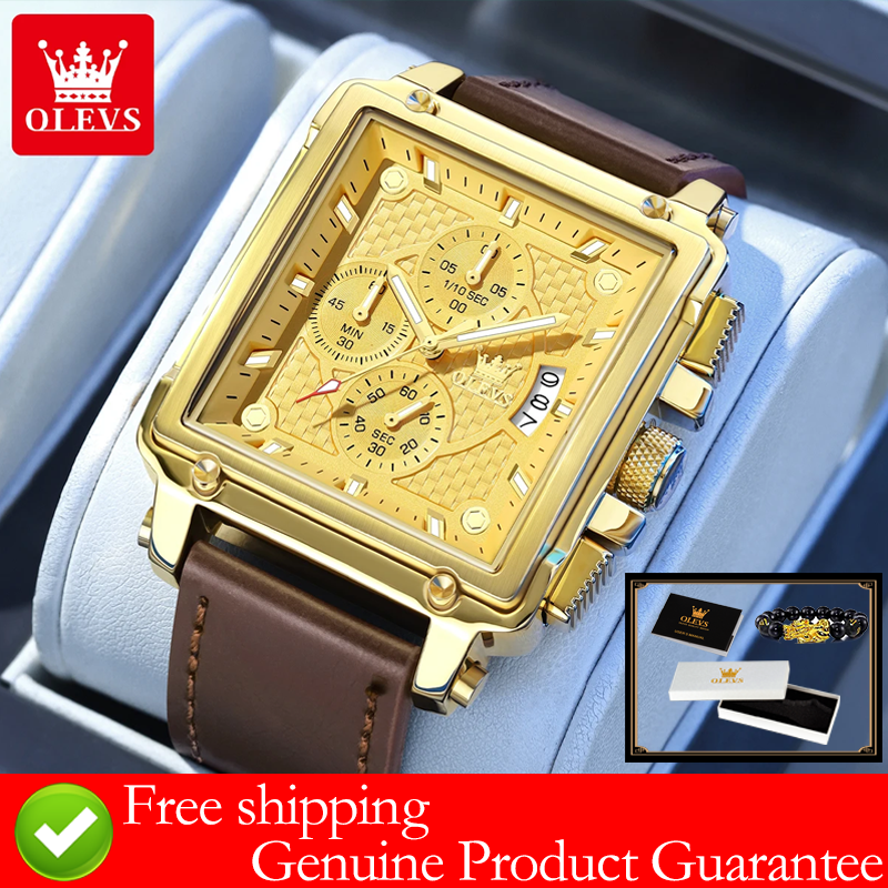 OLEVS brand mens watches water - Luxury Watch Straps recensione e prezzo